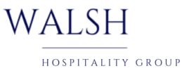 Logo for Walsh Hospitality Group features 